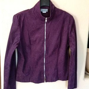 Vintage Kelly Stevens Purple Zip Lightweight Jacket